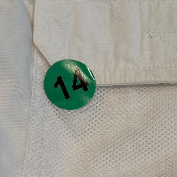 Caribbean Joe & Comapany Size 12 Color  white Cropped Pants/Capris - Picture 8 of 8